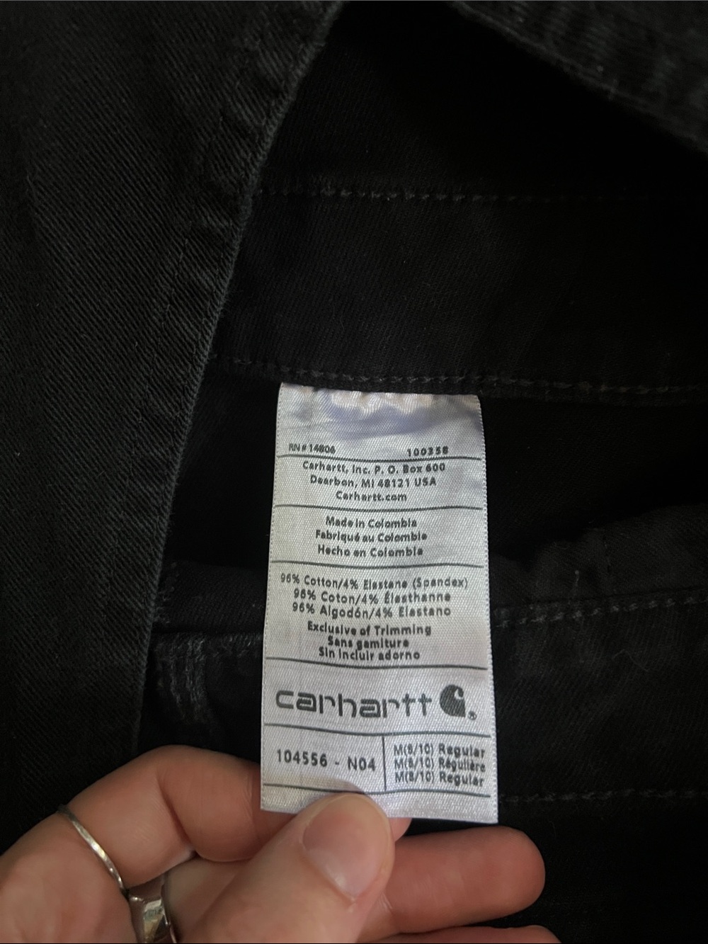 Carhartt Black Duck Canvas Overalls - Picture 3 of 6